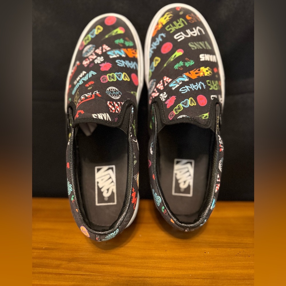 Vans Classic Slip-On Disruptive Men's Size 9.5 Women's Size 11 Sneakers Black - Picture 9 of 13